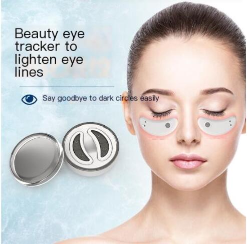 Heated eye massager used to reduce puffiness and dark circles