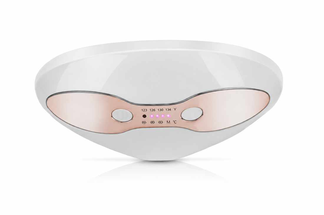 LED lip plumping device with heat and gentle suction for lip care