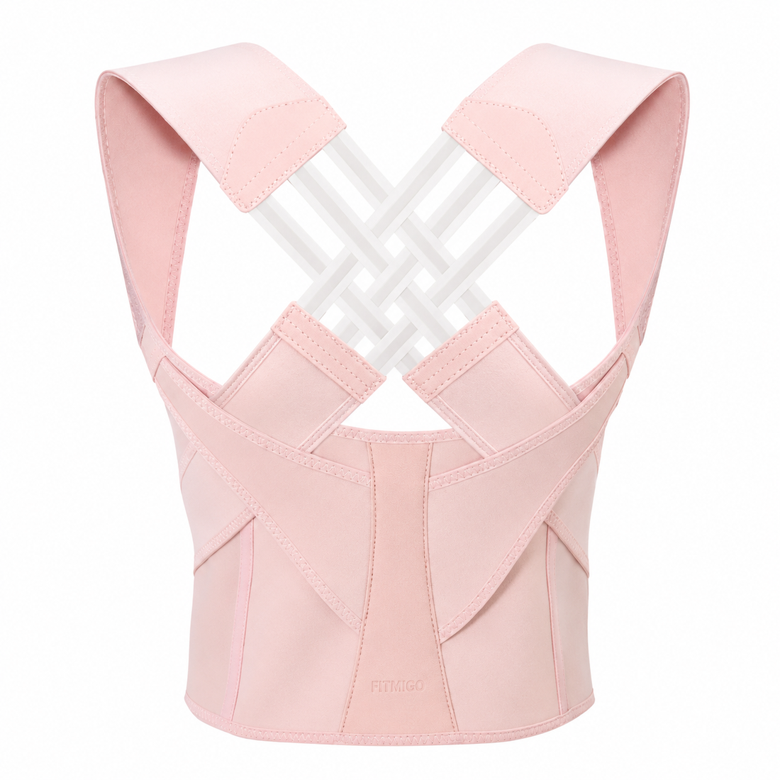 Adjustable posture corrector back brace worn under clothing during a workday