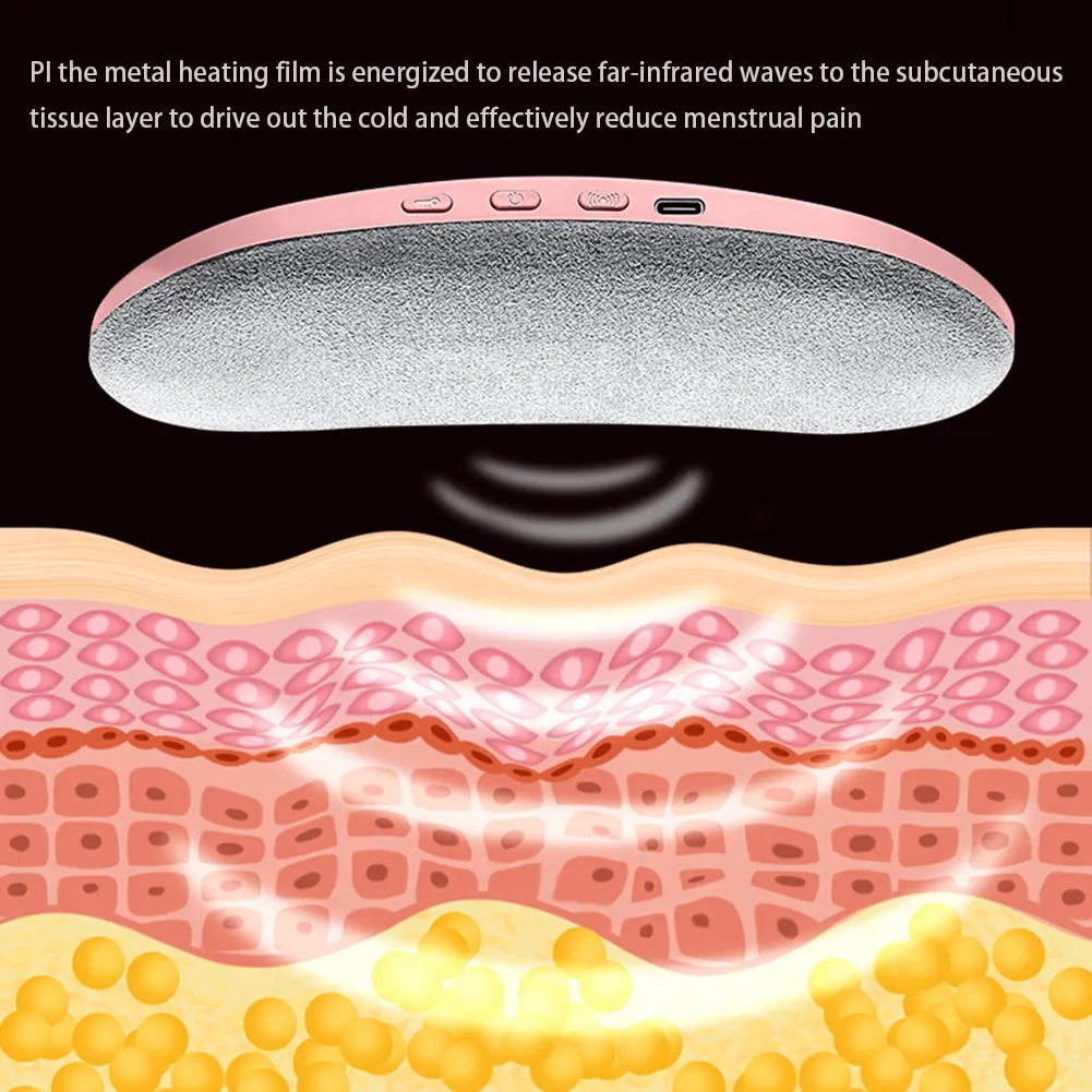 Elarion Menstrual Heating Pad — Smart Heat & Vibration Relief