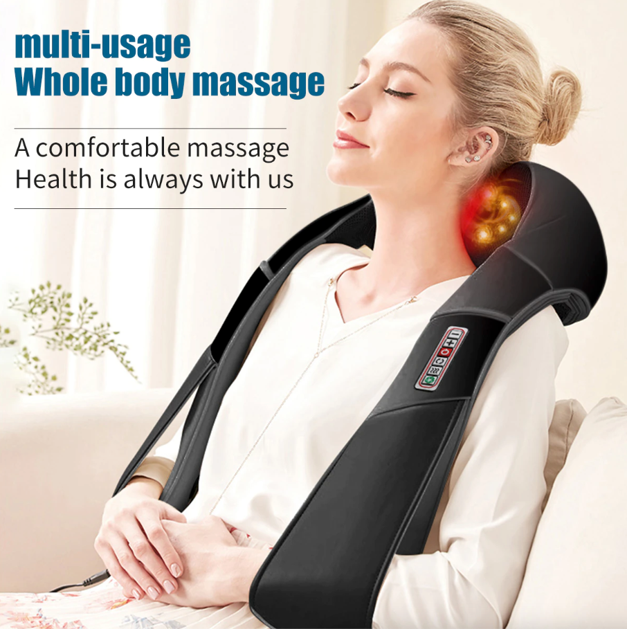 Elarion Deep Relief Shiatsu Neck & Shoulder Massager — Heat Therapy