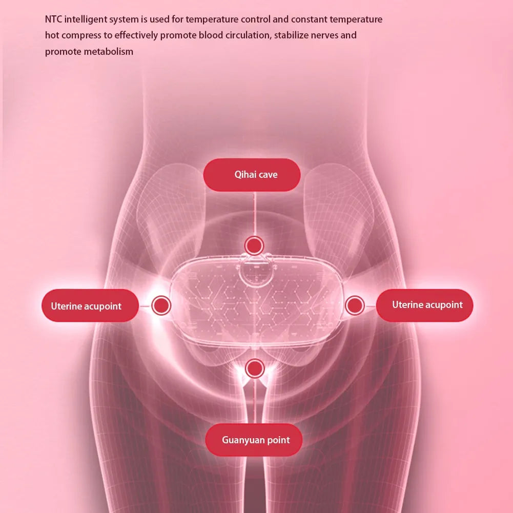 Elarion Menstrual Heating Pad — Smart Heat & Vibration Relief