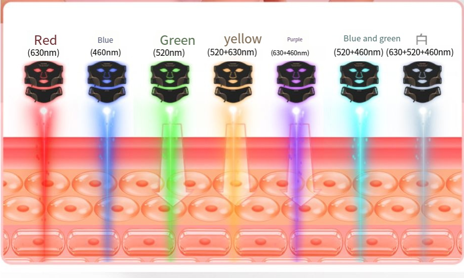 Elarion LED Silicone Photon Face Mask — Full-Face Light Therapy Treatment