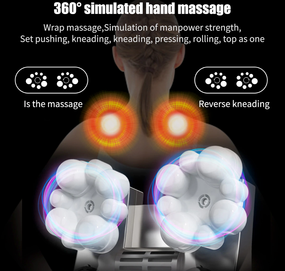 Elarion Deep Relief Shiatsu Neck & Shoulder Massager — Heat Therapy