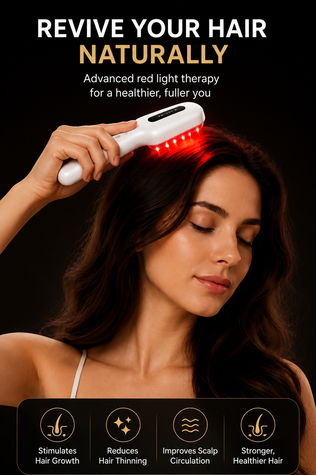 Elarion Advanced Laser Hair Growth Scalp Massager — Low-Level Light Therapy