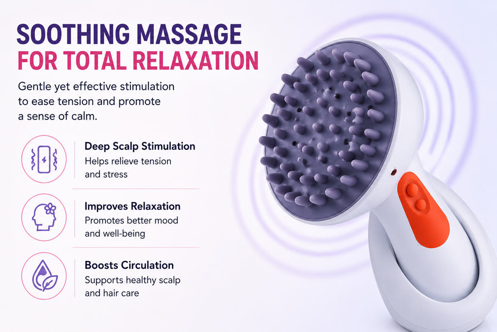 Elarion Electric Scalp Massager — Waterproof Hair & Head Care