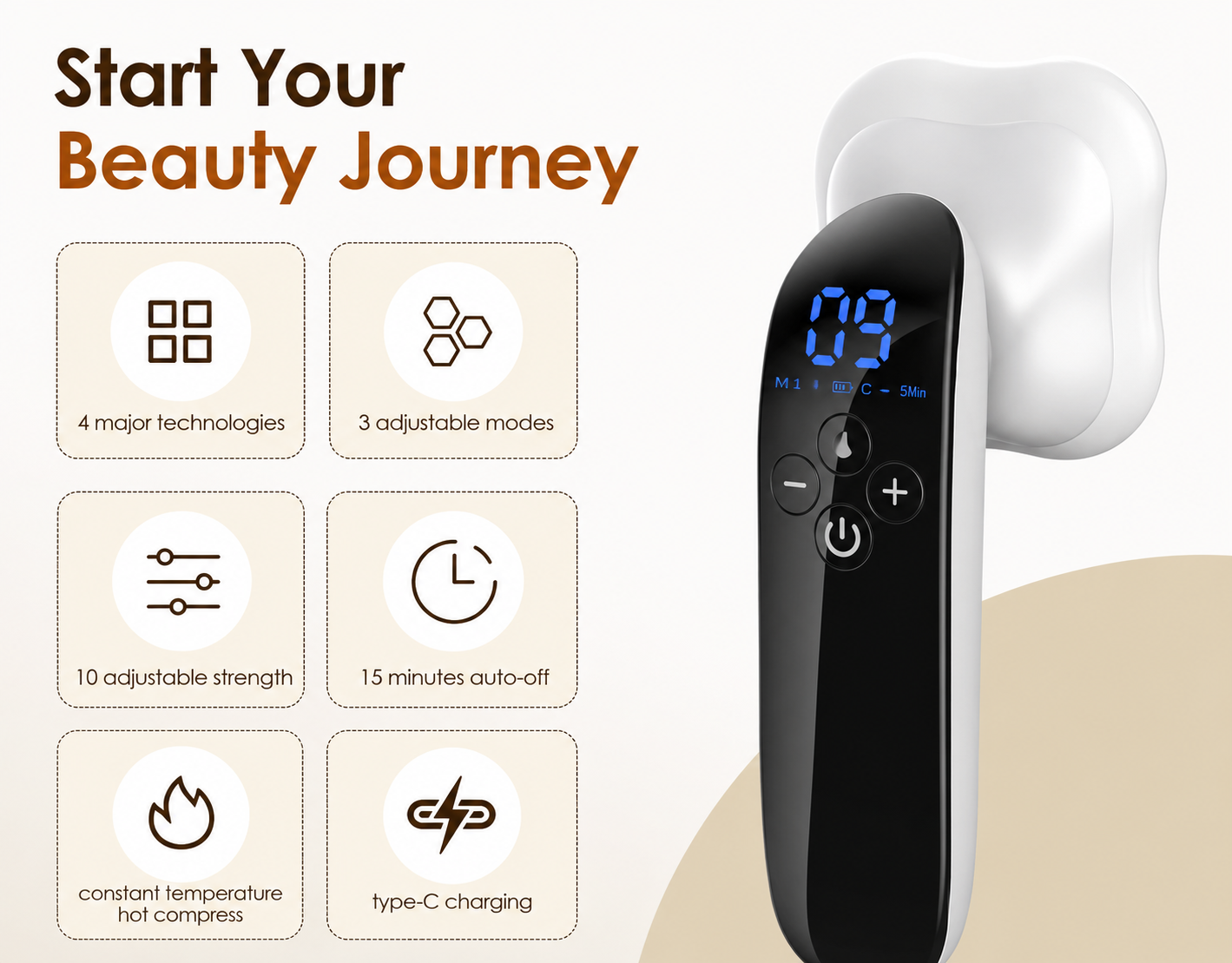 Elarion Portable Slimming Beauty Device — EMS Body Sculpting & Toning