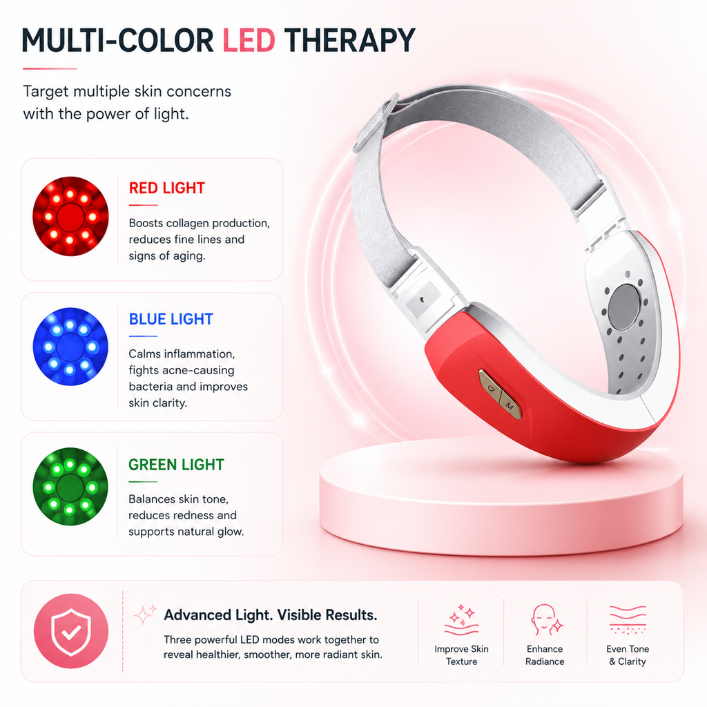Elarion LiftPro 7-in-1 Microcurrent Facial Device — Anti-Aging Face Sculptor & Skin Toning