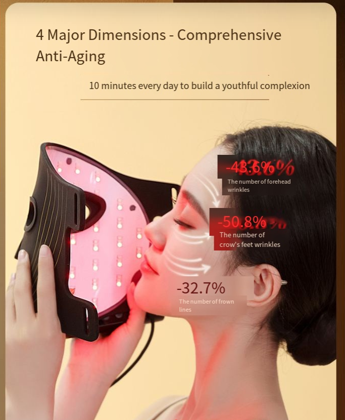 Elarion LED Silicone Photon Face Mask — Full-Face Light Therapy Treatment