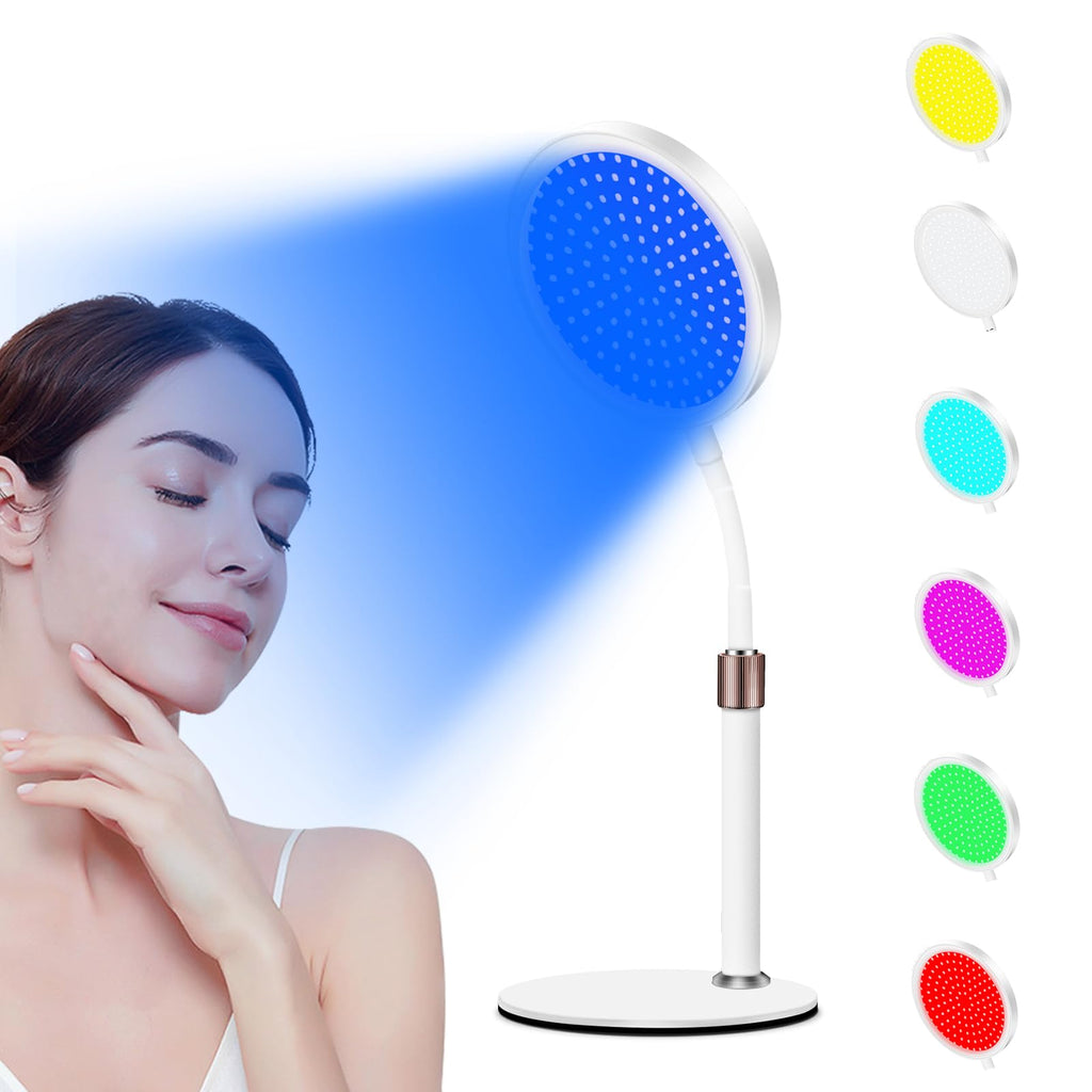 Elarion 7-Color Red Light Therapy Lamp — Face & Neck Skin Rejuvenation