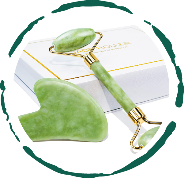 Elarion SculptGlow Jade Roller & Gua Sha Set — Face Sculpting & Lymphatic Drainage