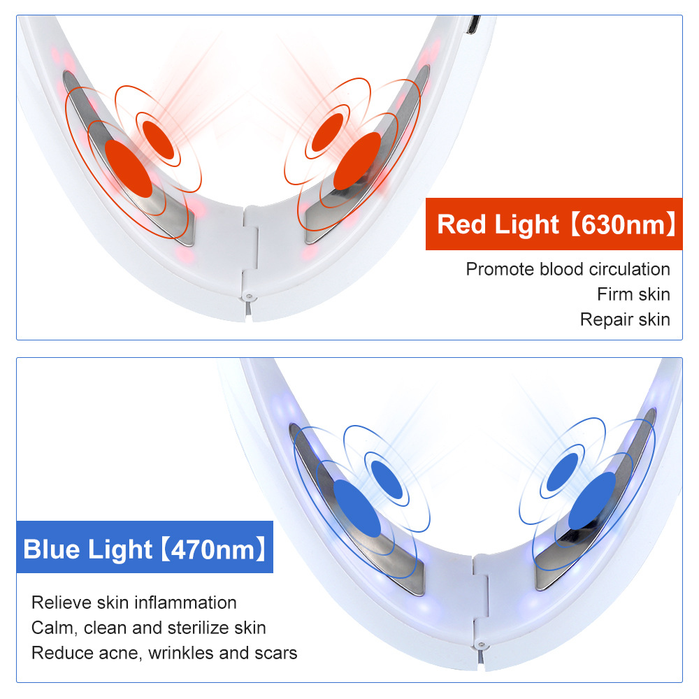 Elarion TriLight Lift Facial Device — LED Light Therapy, Infrared & Vibration Skin Rejuvenation